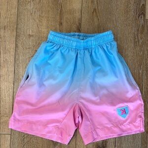 Kids Gradient Blue and Pink Shorts